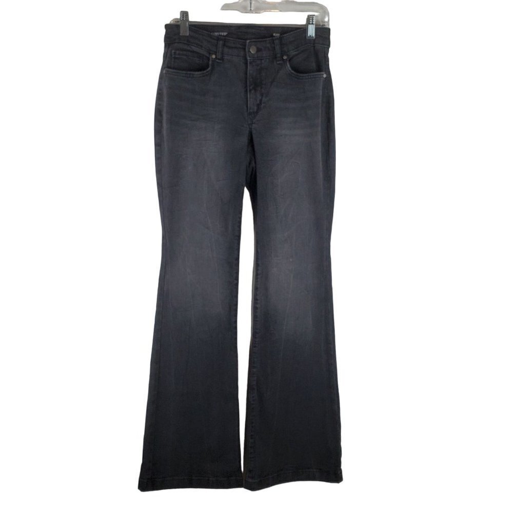 The Limited Jeans Womens 6 Flare Black Cotton Stretch Denim Retro Boho Festival